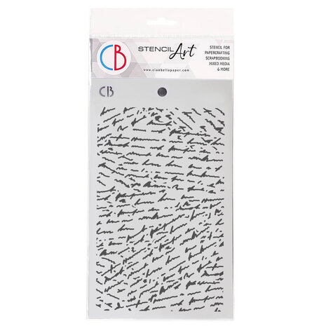 Ciao Bella Esprit de Voyage 5x8 Inch Texture Stencil Handwritten (MS134) Ciao Bella Esprit de Voyage 5x8 Inch Texture Stencil Handwritten (MS134)