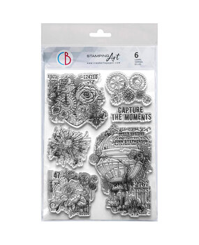 Ciao Bella Esprit de Voyage 6x8 Inch Clear Stamp Gears of Imagination (PS8117)