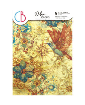 Ciao Bella Esprit de Voyage A4 Deluxe Paper Gold (5pcs) (CBD016)