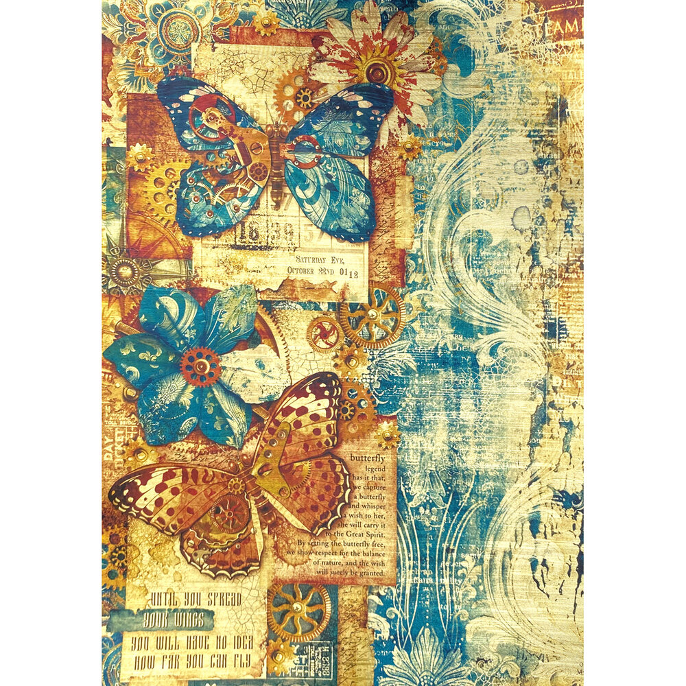 Ciao Bella Esprit de Voyage A4 Deluxe Paper Gold (5pcs) (CBD016)