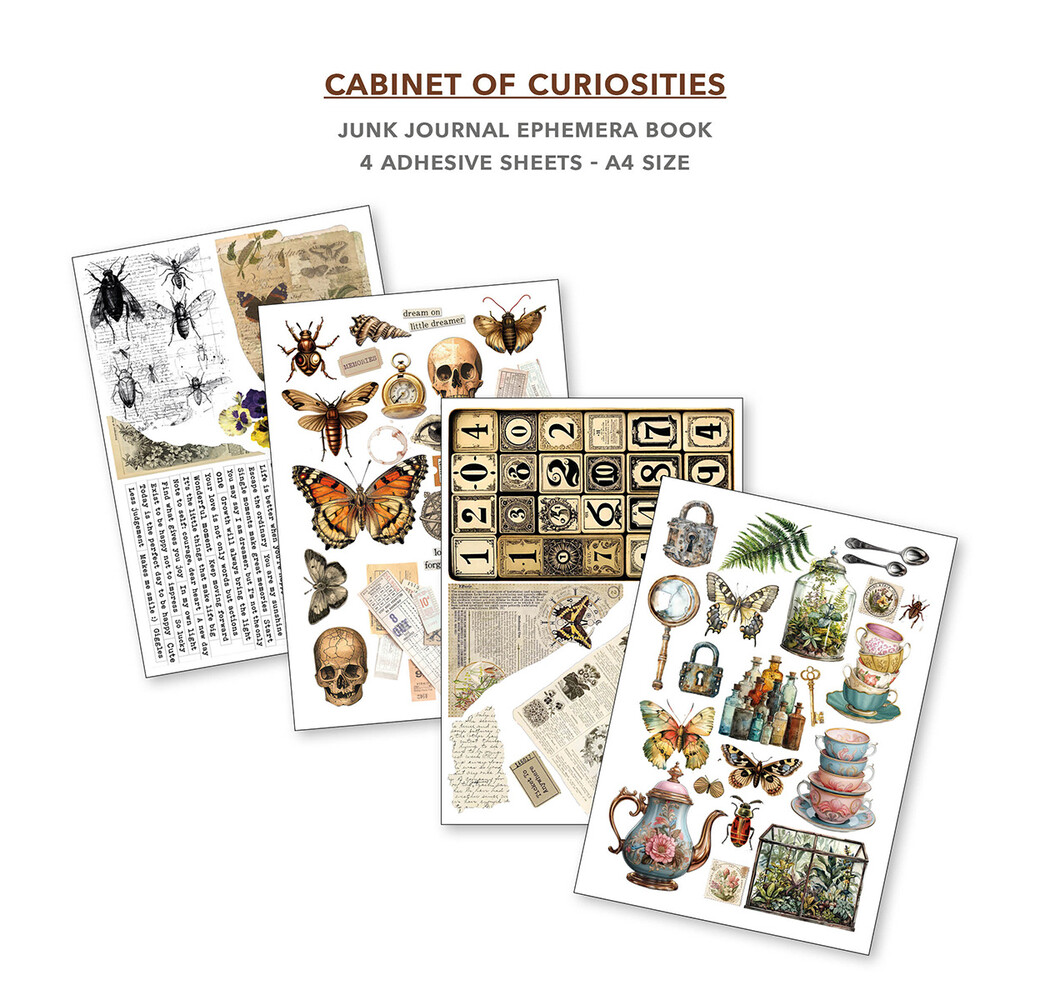 Ciao Bella Cabinet of Curiosities A4 Junk Journal Ephemera Book (32pcs) (CBB002)