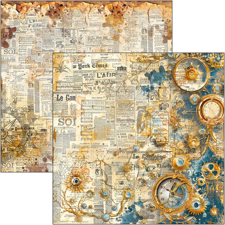 Ciao Bella Esprit de Voyage 8x8 Inch Paper Pad (12pcs) (CBH082) Ciao Bella Esprit de Voyage 8x8 Inch Paper Pad (12pcs) (CBH082)