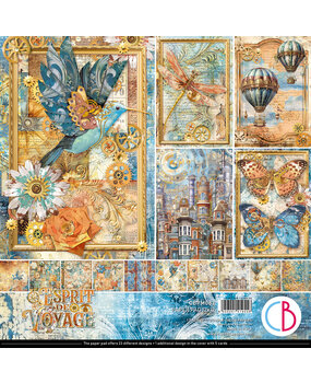 Ciao Bella Esprit de Voyage 12x12 Inch Paper Pad (12pcs) (CBPM082)