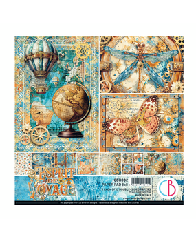 Ciao Bella Esprit de Voyage 8x8 Inch Paper Pad (12pcs) (CBH082)