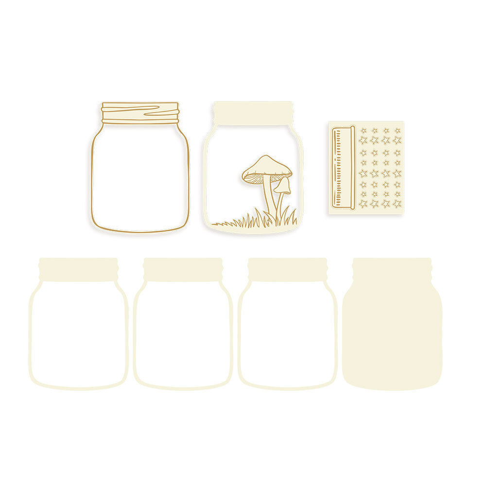 P13 Into the Woods Light Chipboard Embellishments Shaker Base Jar (P13-ITW-58) P13 Into the Woods Light Chipboard Embellishments Shaker Base Jar (P13-ITW-58)