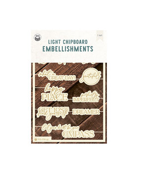 P13 Into the Woods Light Chipboard Embellishments 11 ENG (9pcs) (P13-ITW-55) P13 Into the Woods Light Chipboard Embellishments 11 ENG (9pcs) (P13-ITW-55)