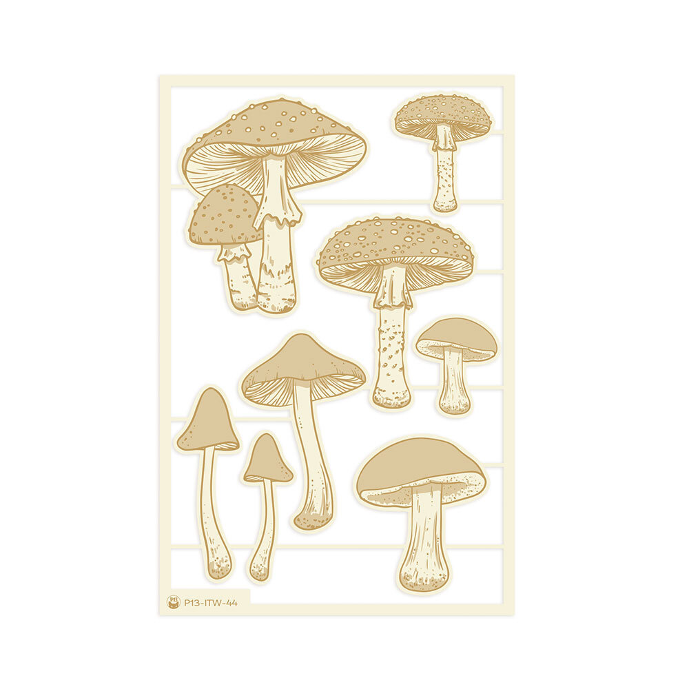 P13 Into the Woods Light Chipboard Embellishments 01 (8pcs) (P13-ITW-44)