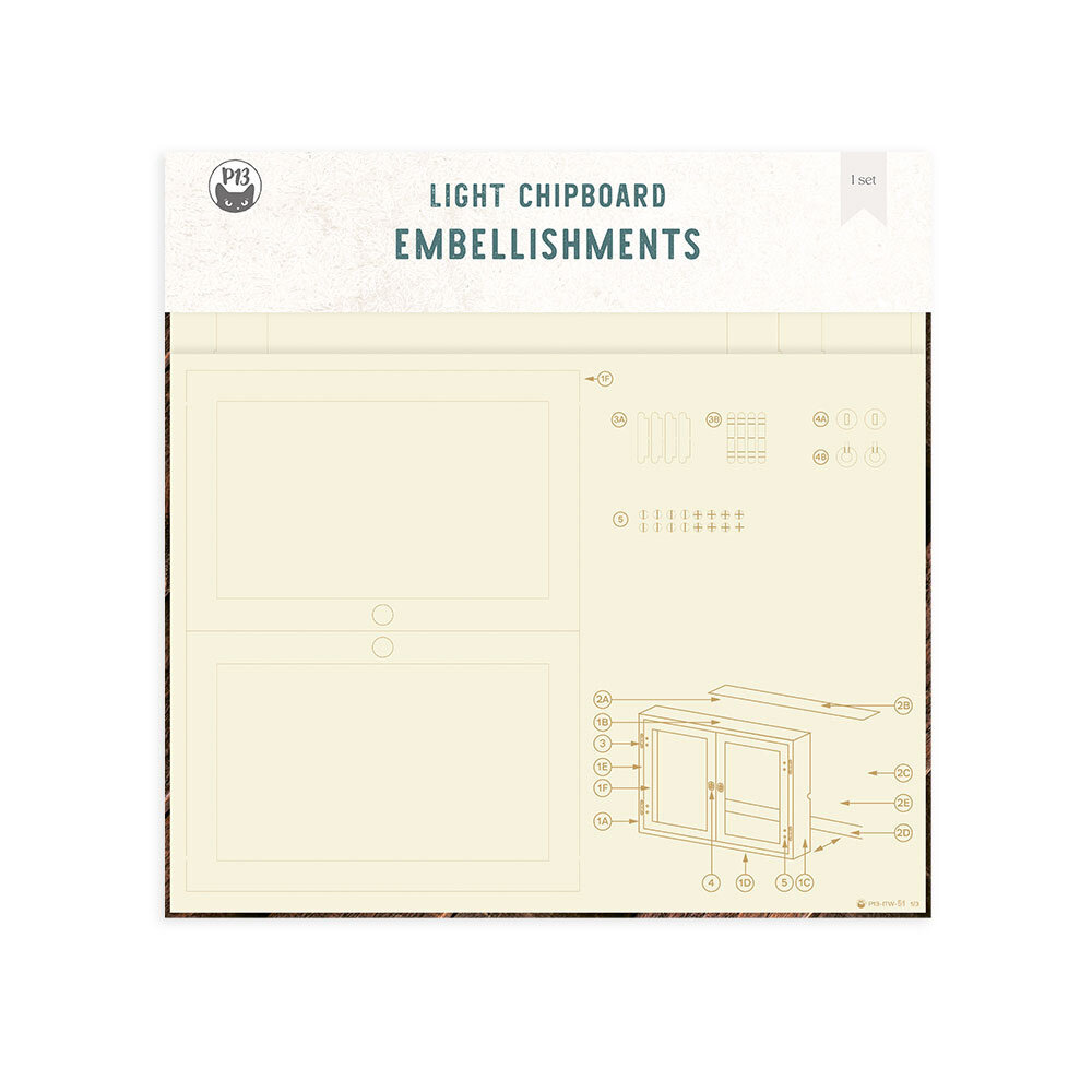 P13 Into the Woods Light Chipboard 3D Base 12x12 Inch Cabinet (P13-ITW-51) P13 Into the Woods Light Chipboard 3D Base 12x12 Inch Cabinet (P13-ITW-51)