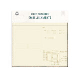 P13 Into the Woods Light Chipboard 3D Base 12x12 Inch Cabinet (P13-ITW-51)