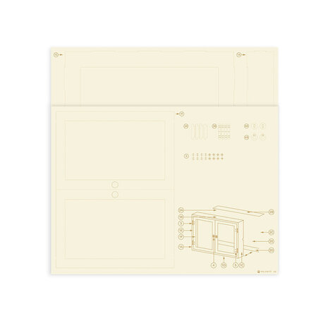 P13 Into the Woods Light Chipboard 3D Base 12x12 Inch Cabinet (P13-ITW-51) P13 Into the Woods Light Chipboard 3D Base 12x12 Inch Cabinet (P13-ITW-51)