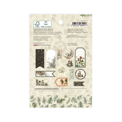P13 Into the Woods Ephemera Tags (13pcs) (P13-ITW-21) P13 Into the Woods Ephemera Tags (13pcs) (P13-ITW-21)