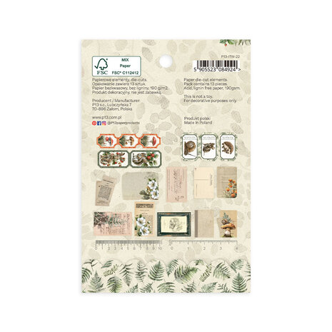 P13 Into the Woods Ephemera Snippets (13pcs) (P13-ITW-22) P13 Into the Woods Ephemera Snippets (13pcs) (P13-ITW-22)