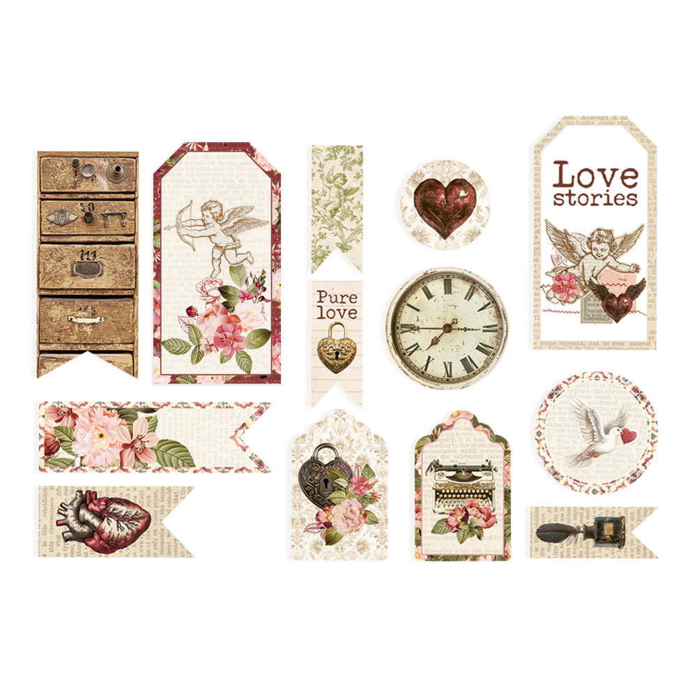 P13 Love Stories Ephemera Tags (13pcs) (P13-LST-21)