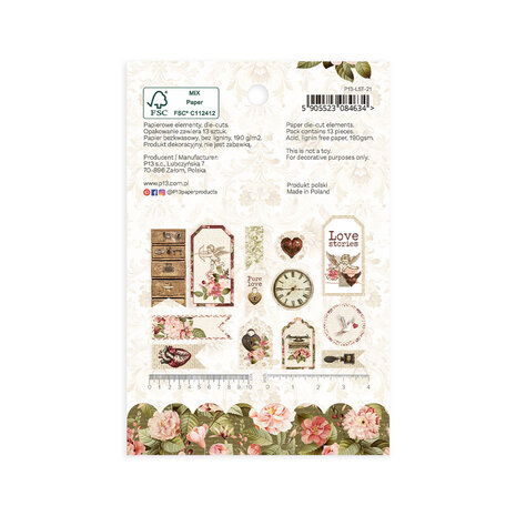 P13 Love Stories Ephemera Tags (13pcs) (P13-LST-21)