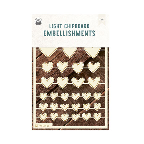 P13 Love Stories Light Chipboard Embellishments 04 (32pcs) (P13-LST-47) P13 Love Stories Light Chipboard Embellishments 04 (32pcs) (P13-LST-47)