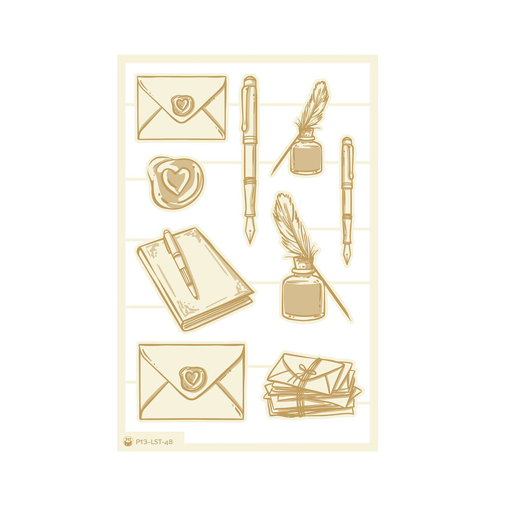 P13 Love Stories Light Chipboard Embellishments 05 (9pcs) (P13-LST-48) P13 Love Stories Light Chipboard Embellishments 05 (9pcs) (P13-LST-48)