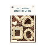 P13 Love Stories Light Chipboard Embellishments 06 (6pcs) (P13-LST-49)