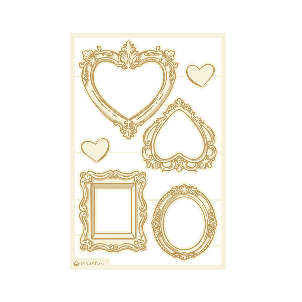 P13 Love Stories Light Chipboard Embellishments 06 (6pcs) (P13-LST-49) P13 Love Stories Light Chipboard Embellishments 06 (6pcs) (P13-LST-49)