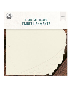 P13 Love Stories Light Chipboard Embellishments 6x6 Inch Album Base (P13-LST-57)