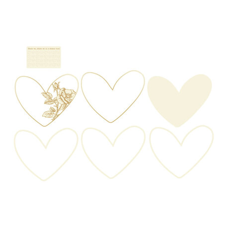 P13 Love Stories Light Chipboard Embellishments Shaker Base Heart (P13-LST-58) P13 Love Stories Light Chipboard Embellishments Shaker Base Heart (P13-LST-58)