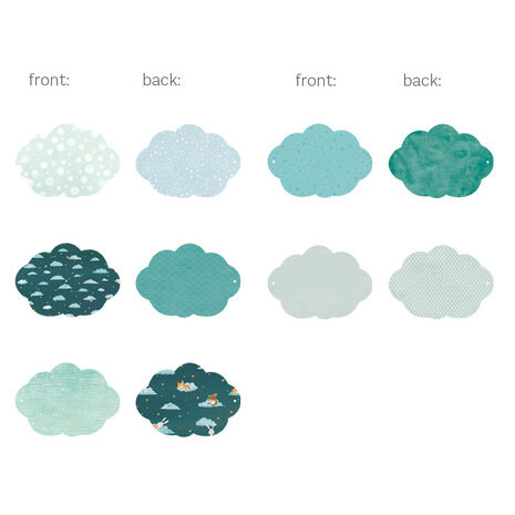 P13 Light Chipboard 6x8 Inch Album Base w/Papers Blue Cloud (P13-ALB-05a) P13 Light Chipboard 6x8 Inch Album Base w/Papers Blue Cloud (P13-ALB-05a)