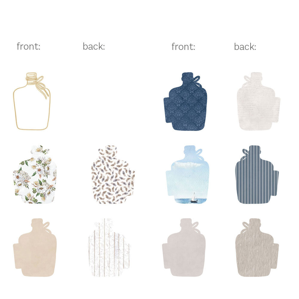 P13 Light Chipboard 6x8 Inch Album Base w/Papers Bottle (P13-ALB-15) P13 Light Chipboard 6x8 Inch Album Base w/Papers Bottle (P13-ALB-15)