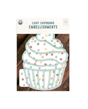 P13 Light Chipboard 6x8 Inch Album Base w/Papers Cupcake (P13-ALB-11) P13 Light Chipboard 6x8 Inch Album Base w/Papers Cupcake (P13-ALB-11)