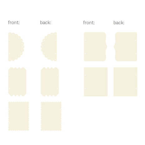 P13 Light Chipboard 6x8 Inch Album Base w/Papers Decorative Shapes (P13-ALB-04) P13 Light Chipboard 6x8 Inch Album Base w/Papers Decorative Shapes (P13-ALB-04)