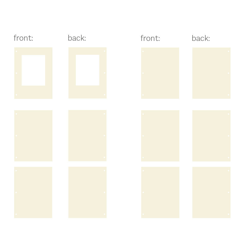 P13 Light Chipboard 6x8 Inch Album Base w/Papers Frame (P13-ALB-01) P13 Light Chipboard 6x8 Inch Album Base w/Papers Frame (P13-ALB-01)