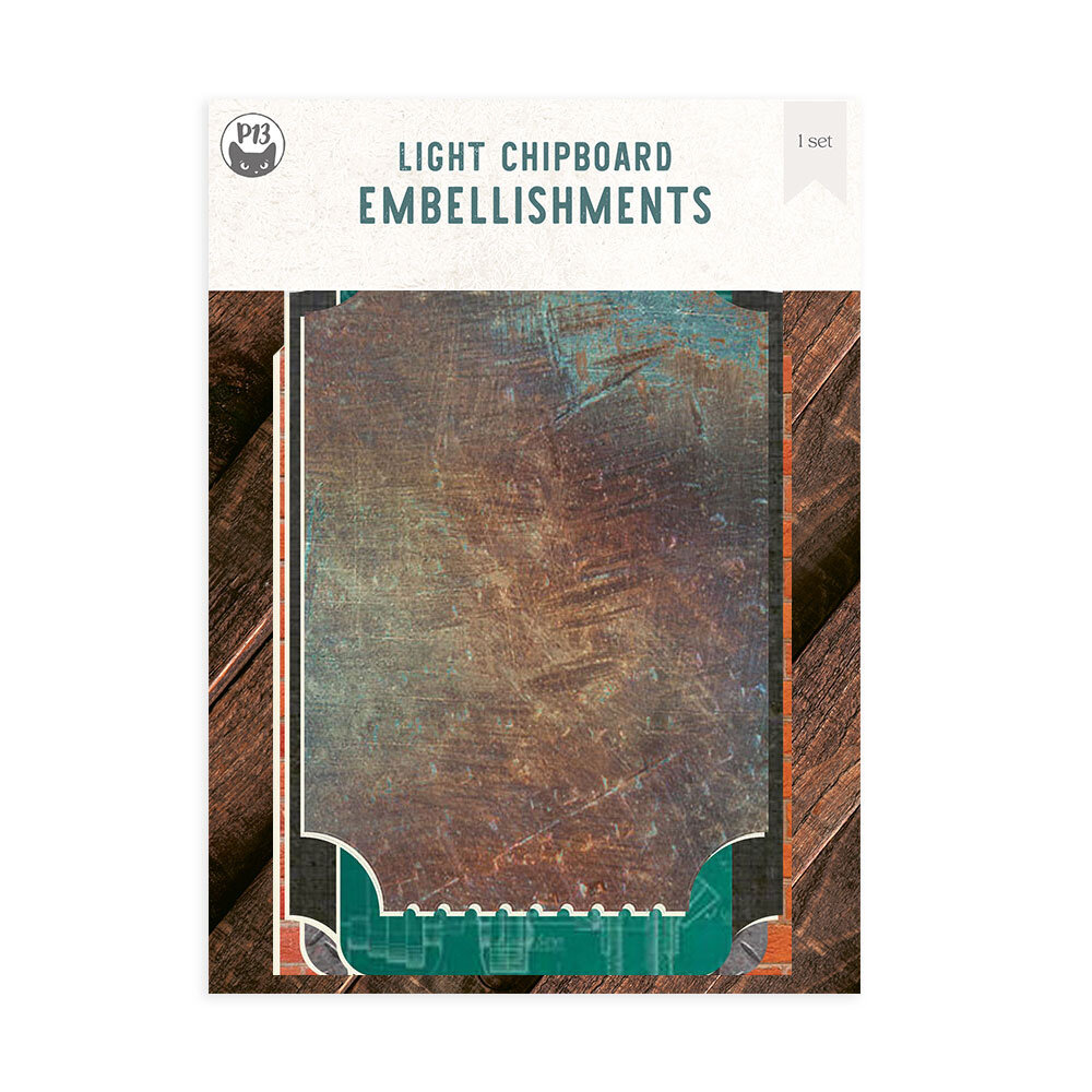 P13 Light Chipboard 6x8 Inch Album Base w/Papers Tickets (P13-ALB-06) P13 Light Chipboard 6x8 Inch Album Base w/Papers Tickets (P13-ALB-06)