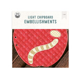 P13 Light Chipboard 8x8 Inch Album Base w/Papers Apple (P13-ALB-09)