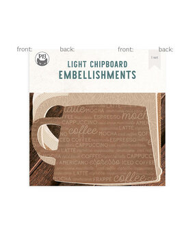 P13 Light Chipboard 8x8 Inch Album Base w/Papers Cups (P13-ALB-08)
