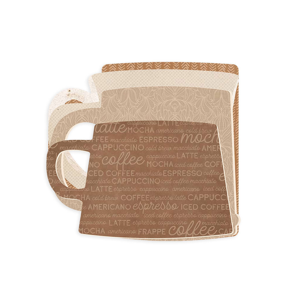 P13 Light Chipboard 8x8 Inch Album Base w/Papers Cups (P13-ALB-08)