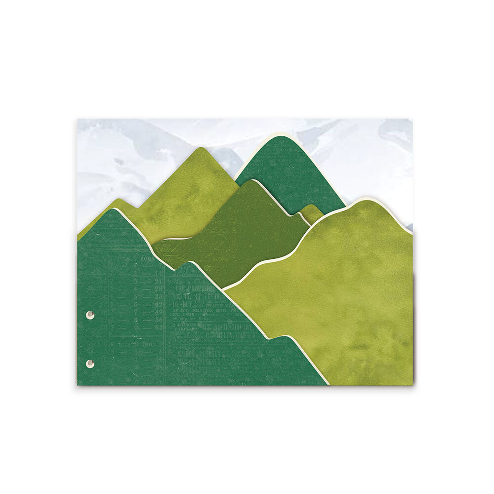 P13 Light Chipboard 8x8 Inch Album Base w/Papers Mountains (P13-ALB-07) P13 Light Chipboard 8x8 Inch Album Base w/Papers Mountains (P13-ALB-07)