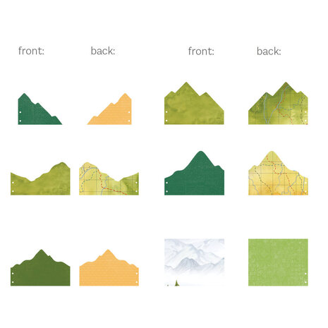 P13 Light Chipboard 8x8 Inch Album Base w/Papers Mountains (P13-ALB-07) P13 Light Chipboard 8x8 Inch Album Base w/Papers Mountains (P13-ALB-07)