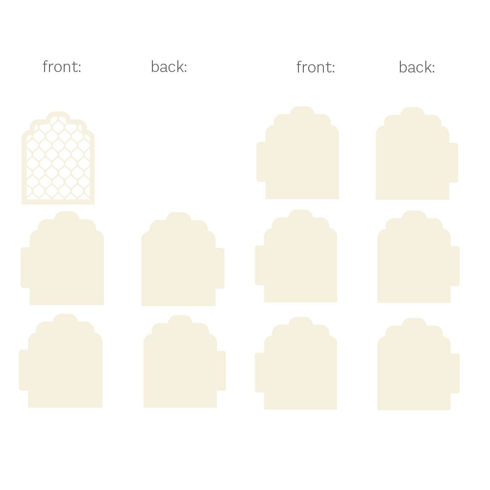 P13 Light Chipboard 8x8 Inch Album Base w/Papers Oriental Window Shutter (P13-ALB-13) P13 Light Chipboard 8x8 Inch Album Base w/Papers Oriental Window Shutter (P13-ALB-13)