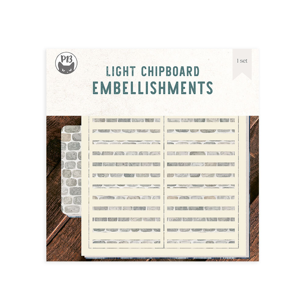 P13 Light Chipboard 8x8 Inch Album Base w/Papers Simple Window Shutter (P13-ALB-14) P13 Light Chipboard 8x8 Inch Album Base w/Papers Simple Window Shutter (P13-ALB-14)