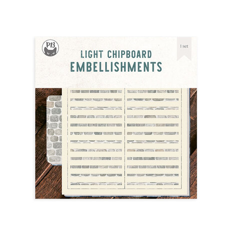 P13 Light Chipboard 8x8 Inch Album Base w/Papers Simple Window Shutter (P13-ALB-14) P13 Light Chipboard 8x8 Inch Album Base w/Papers Simple Window Shutter (P13-ALB-14)