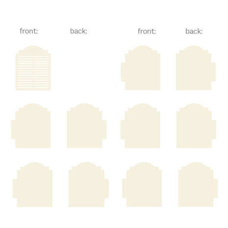 P13 Light Chipboard 8x8 Inch Album Base w/Papers Simple Window Shutter (P13-ALB-14) P13 Light Chipboard 8x8 Inch Album Base w/Papers Simple Window Shutter (P13-ALB-14)