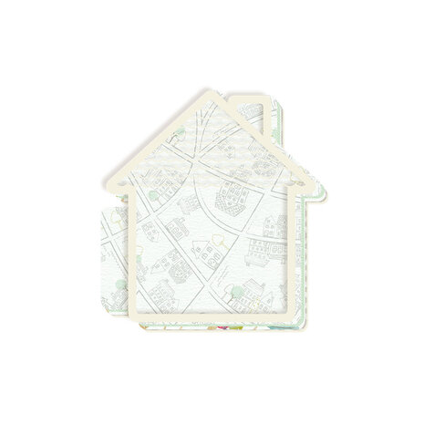 P13 Light Chipboard 6x8 Inch Album Base w/Papers Small House (P13-ALB-16) P13 Light Chipboard 6x8 Inch Album Base w/Papers Small House (P13-ALB-16)