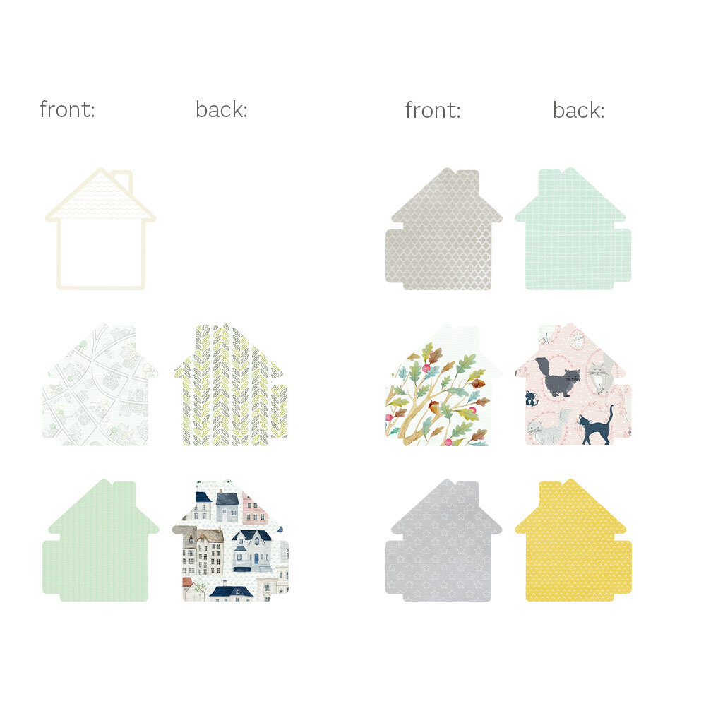 P13 Light Chipboard 6x8 Inch Album Base w/Papers Small House (P13-ALB-16) P13 Light Chipboard 6x8 Inch Album Base w/Papers Small House (P13-ALB-16)