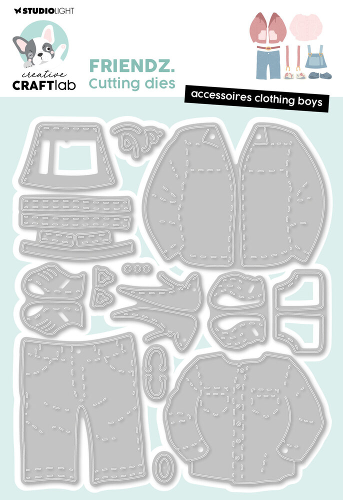 Creative Craftlab Friendz Cutting Die Accessoires Clothing Boys (CCL-FR-CD911) (DISCONTINUED) Creative Craftlab Friendz Cutting Die Accessoires Clothing Boys (CCL-FR-CD911) (DISCONTINUED)