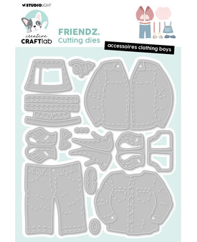 Creative Craftlab Friendz Cutting Die Accessoires Clothing Boys (CCL-FR-CD911) (DISCONTINUED)