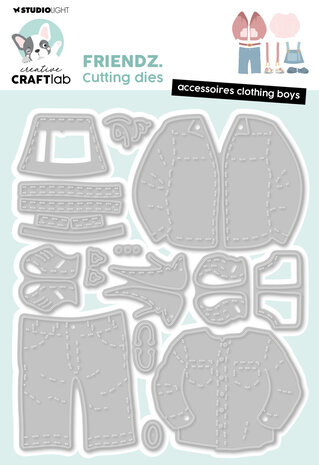 Creative Craftlab Friendz Cutting Die Accessoires Clothing Boys (CCL-FR-CD911) (DISCONTINUED) Creative Craftlab Friendz Cutting Die Accessoires Clothing Boys (CCL-FR-CD911) (DISCONTINUED)