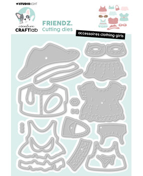 Creative Craftlab Friendz Cutting Die Accessoires Clothing Girls (CCL-FR-CD912) (DISCONTINUED)