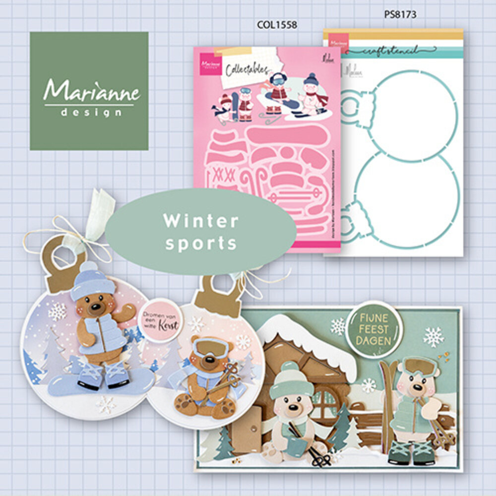 Marianne Design Collectables by Marleen Winter Sports Accessories (COL1558)