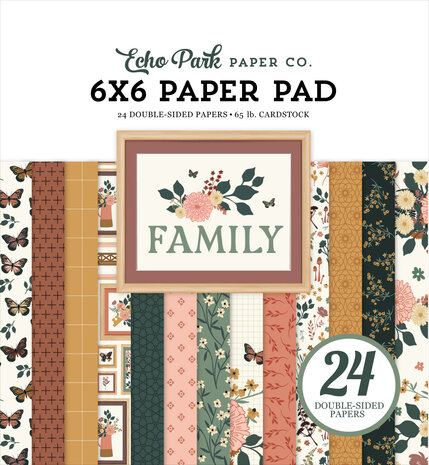 Echo Park Family 6x6 Inch Paper Pad (FAM403023) Echo Park Family 6x6 Inch Paper Pad (FAM403023)