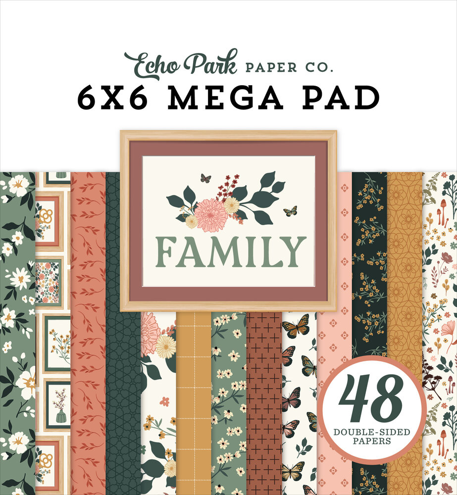 Echo Park Family 6x6 Inch Cardmakers Mega Pad (FAM403031) Echo Park Family 6x6 Inch Cardmakers Mega Pad (FAM403031)