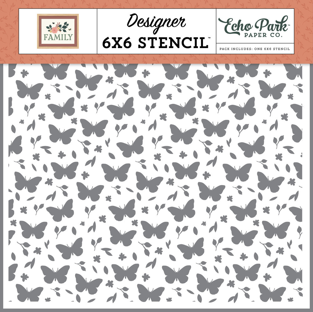Echo Park Butterflies And Stems Stencil (FAM403033) Echo Park Butterflies And Stems Stencil (FAM403033)