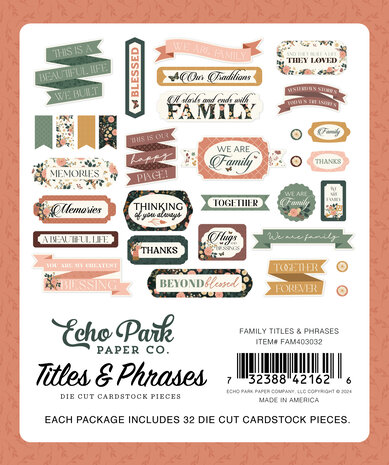 Echo Park Family Titles & Phrases (FAM403032) Echo Park Family Titles & Phrases (FAM403032)